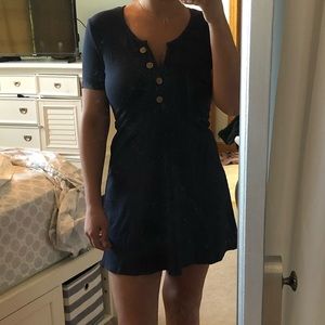 Navy blue mini dress